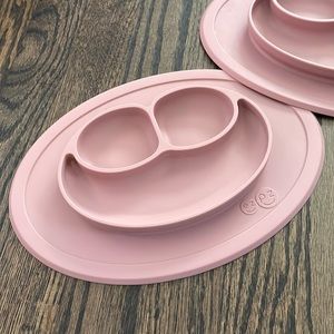 ezpz - 2 Infant Plate/Suction Mats and 1 Learning Spoon, Silicon